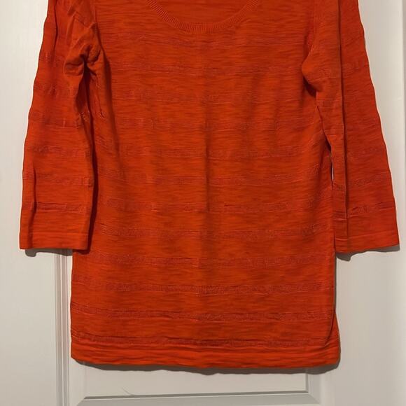 ⚡️ 3 for $20 ⚡️ Banana Republic 3/4 Sleeve Orange Sweater - Picture 3 of 7